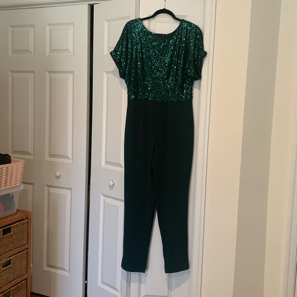 Green Holiday Christmas Pants Romper - Picture 11 of 11